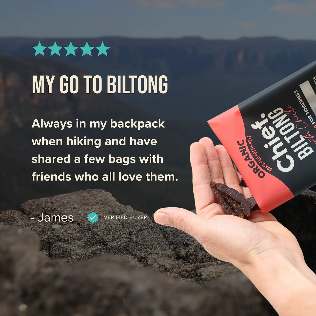 Chief Cayenne Chilli Beef Biltong (30g Bag)