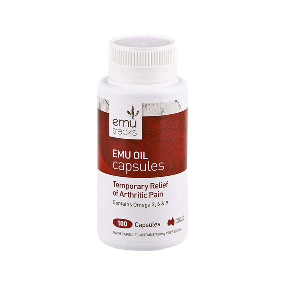 100% Pure Australian Emu Oil Capsules For Heart, Hair, Skin, And Joint Support - 500mg, All-Natural Supplement For Overall Wellness