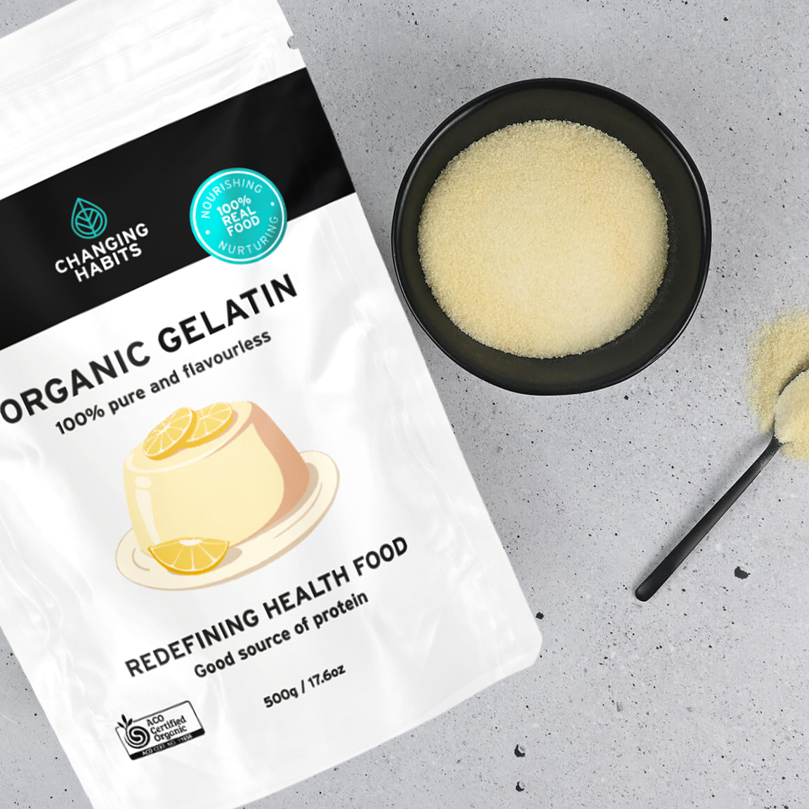 Organic Gelatin Powder 500g Earth raised Wild organic-gelatin-powder-500g-earth-raised-wild