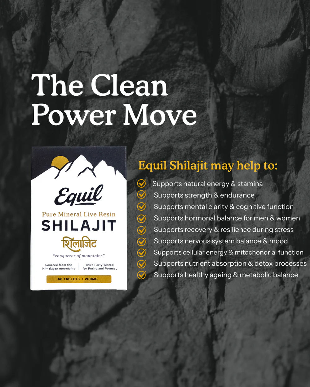 Pure Mineral Shilajit Tablets