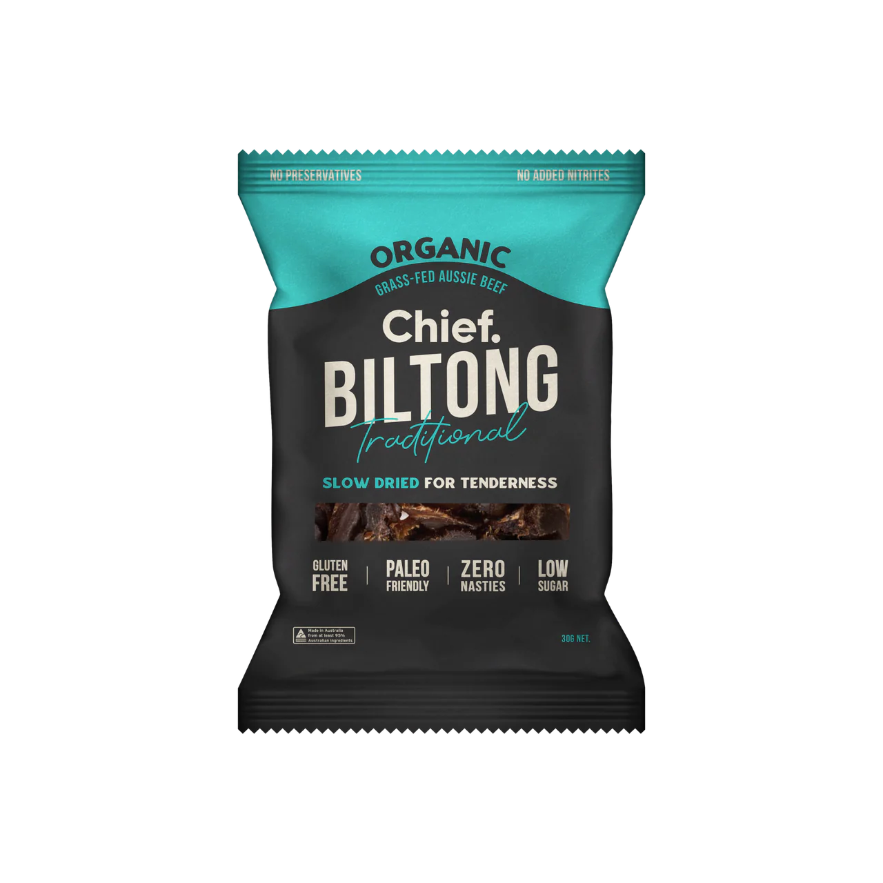 Chief Traditional Beef Biltong (30g Bag)